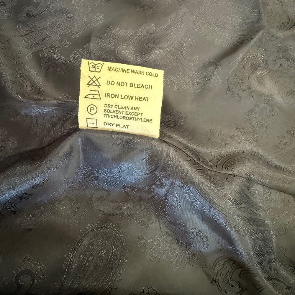 French Crown Suit Mens 42 34x31.5 Gray Blue Plaid Double Breasted AMAZING Wool - Picture 6 of 16